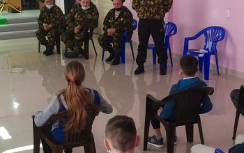 Встреча пограничников с юнармейцами города 2021 г.